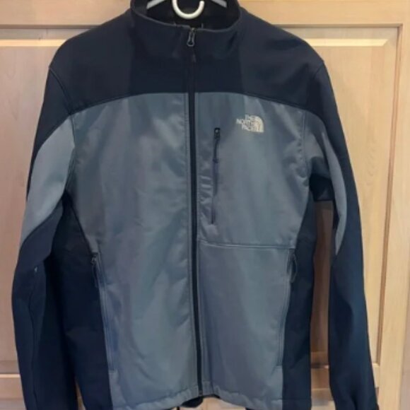 The North Face Men's Medium Navy & Blue Full Zip Soft Shell Jacket - Picture 1 of 5